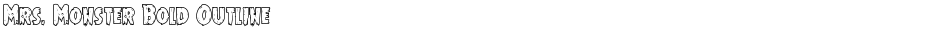 Mrs. Monster Bold OutlineDemo