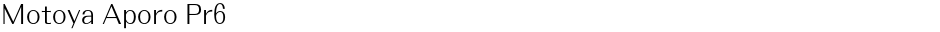 Motoya Aporo Pr6Demo