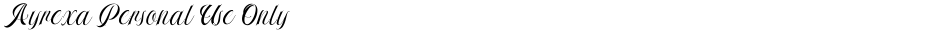 Ayrexa Personal Use OnlyDemo