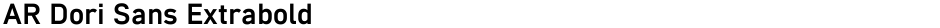 AR Dori Sans ExtraboldDemo