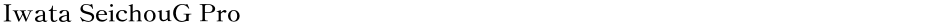 Iwata SeichouG ProDemo