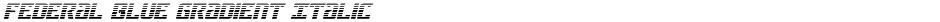 Federal Blue Gradient ItalicDemo