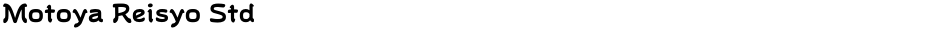 Motoya Reisyo StdDemo