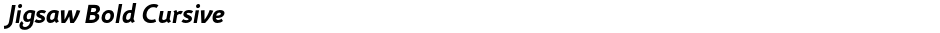 Jigsaw Bold CursiveDemo