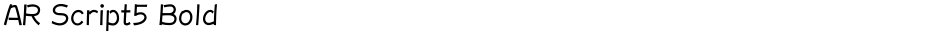 AR Script5 BoldDemo