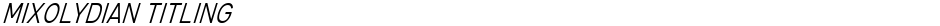 Mixolydian TitlingDemo