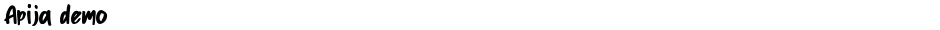 Apija demoDemo