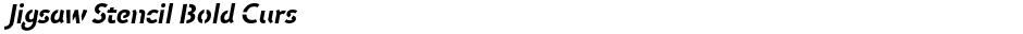 Jigsaw Stencil Bold CursDemo