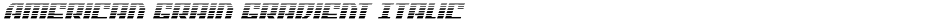 American Grain Gradient ItalicDemo