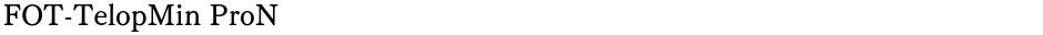 FOT-TelopMin ProNDemo