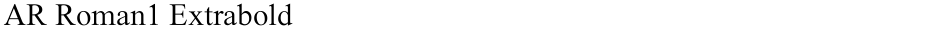 AR Roman1 ExtraboldDemo