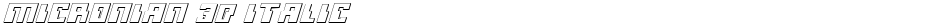 Micronian 3D ItalicDemo