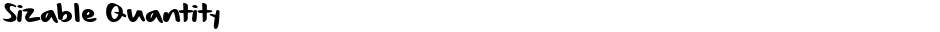 Sizable QuantityDemo