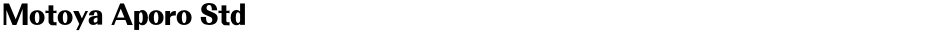 Motoya Aporo StdDemo