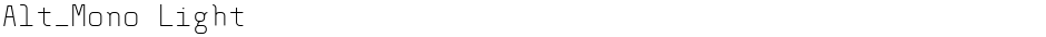 Alt_Mono LightDemo