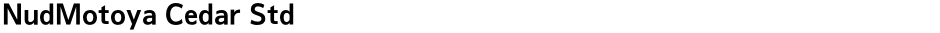 NudMotoya Cedar StdDemo