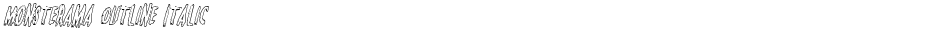 Monsterama Outline ItalicDemo