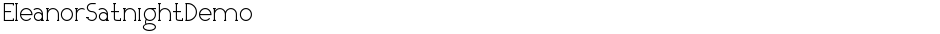 EleanorSatnightDemoDemo