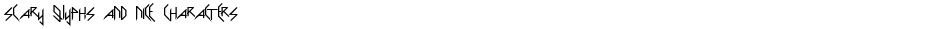 Scary Glyphs and Nice CharactersDemo