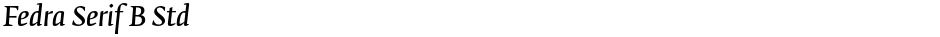 Fedra Serif B StdDemo