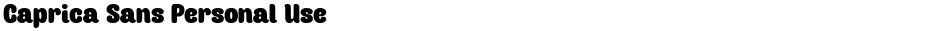 Caprica Sans Personal UseDemo