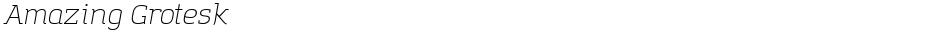 Amazing GroteskDemo
