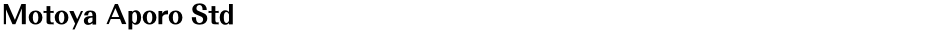 Motoya Aporo StdDemo
