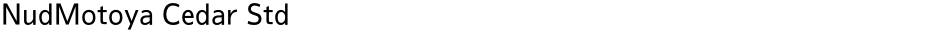 NudMotoya Cedar StdDemo