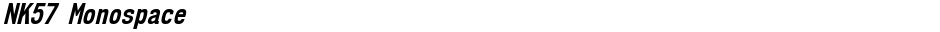 NK57 MonospaceDemo
