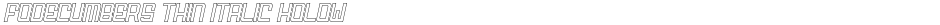 FODECUMBERS THIN ITALIC HOLOWDemo