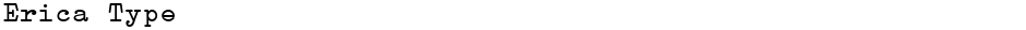 Erica TypeDemo