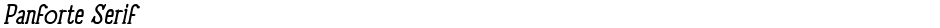 Panforte SerifDemo